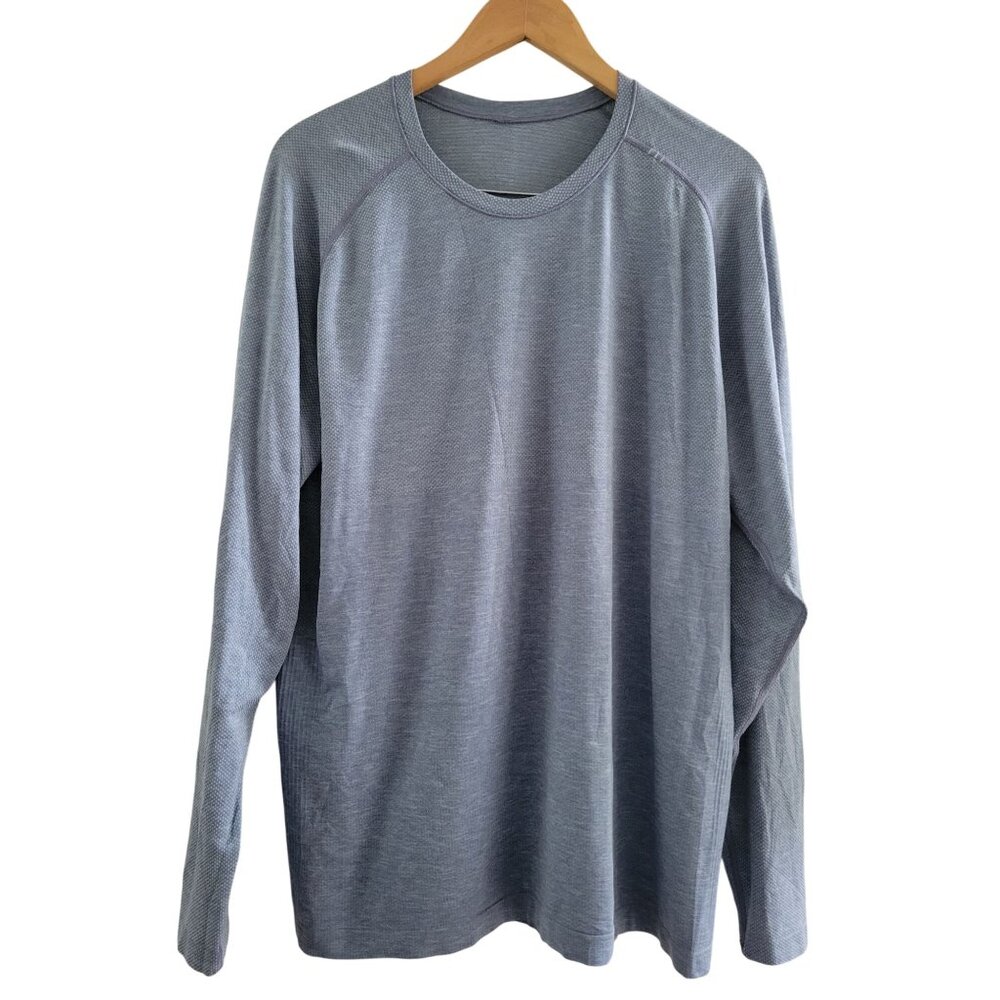 Lululemon Athletica Mens Midnight Long sleeve top size XL moisture wicking tech